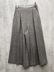 le.coeur blanc ルクールブラン 3018053500 ツイードライクワイドクロップドパンツ イージー パンツ size36/グレー ■◇レディース