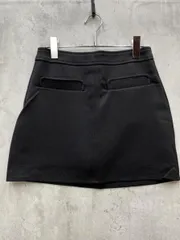 新品 GRL グレイル gm570 インパン裏地付き台形ミニスカート sizeM/黒 ■◆レディース
