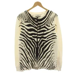 ディーゼル DIESEL スウェット トレーナー S 白 ホワイト 黒 ブラック ゼブラ柄 総柄 長袖 薄手 /HN