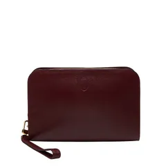 カルティエ マストライン セカンドバッグ クラッチバッグ ボルドー レッド レザー レディース CARTIER【1-0253068】