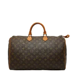 ルイ ヴィトン モノグラム スピーディ40 ハンドバッグ ボストンバッグ トラベルバッグ M41522 ブラウン PVC レザー レディース LOUIS VUITTON【1-0253614】