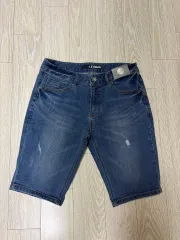 新品) デニム ハーフパンツ ウエスト33 サイズ デニム ズボン ウォッシュパンツ パンツ