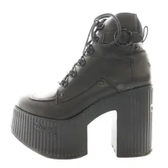 ヨースケ YOSUKE 厚底レースアップブーツ 22.5㎝ 黒 ブラック /SS ■OS