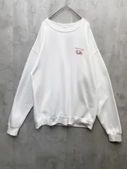 FRUIT OF THE LOOM フルーツオブザルーム 薄手 裏起毛 長袖 バックプリント トレーナー スウェット sizeL/白 ■◇メンズ