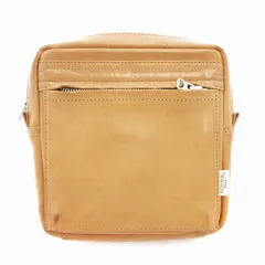ポーター PORTER SQUARE WAIST POUCH ウエストバッグ ボディバッグ レザー ベージュ /AE ■GY18