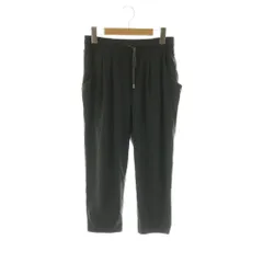 チャコット Chacott バランス BALANCE ヨガパンツ L 黒 ブラック ドローストリングウエスト クロップド丈 タック入り /AG ■OS