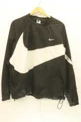 【中古】 NIKE メンズジャージ トラックジャケット L AS M NK SWOOSH WVN JACKET NIKE L 黒 ブラック ロゴ