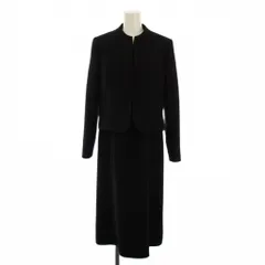 トウキョウイギン TOKYO IGIN ブラックフォーマル 喪服 セットアップ ノーカラージャケット ワンピース ロング 七分袖 9AR 黒 /BM ■BM