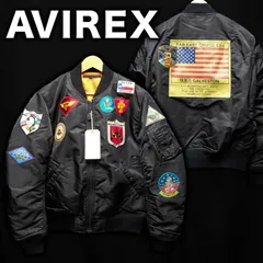 未使用タグ付き AVIREX MA-1 TOPGUN フライトジャケット XL 黒 ブラック 新品 MA1 トップガン フライトジャケット リバーシブル ワッペン FAR EAST CRUISE G-1 G1 6162193 アビレックス ミリタリー