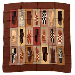 極美品 HERMES エルメス カレ90 Champignons シャンピニオン きのこ