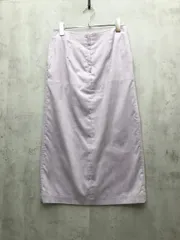 GREEN LABEL RELAXING UNITEDARROWS ユナイテッドアローズ スエードライク タイト スカート size38/紫 ■◇レディース