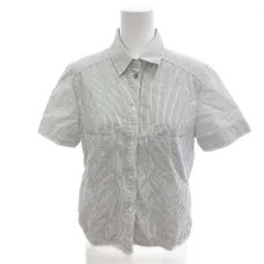 ディーゼル DIESEL 美品 シャツ 白 ホワイト ストライプ柄 半袖 胸ポケット A62226170 /HW ■GY61