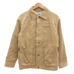 コロンビア Columbia コーデュロイジャケット ブルゾン ロゴ刺繍 L ベージュ /JS ■GY61