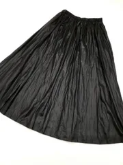 ■BEAUTY & YOUTH ビューティ&ユース ユナイテッドアローズ レザーライク サテン プリーツ スカート sizeS/黒 ■◇レディース
