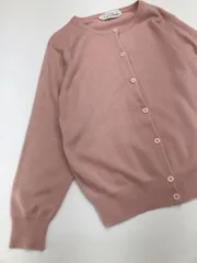 PURE CASHMERE ピュアカシミヤ 長袖 カーディガン sizeM/ピンク ◆■レディース