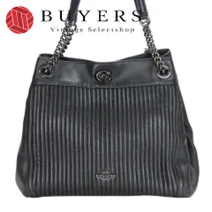 【中古】 コーチ ショルダーバッグ イーディー 26834 タビー レザー ブラック 肩掛け チェーン 普段使い カジュアル レディース 女性 COACH