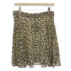 ポロ ラルフローレン POLO RALPH LAUREN ミニスカート 花柄 フレアスカート 2 黒 ブラック 211765838001 /☆G