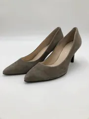 美品 23区 ハイヒール スエード パンプス size23.5/オリーブ ■■レディース