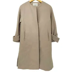 ユナイテッドアローズグリーンレーベルリラクシング UNITED ARROWS green label relaxing FFC アンゴラビーバー スリット ノーカラー コート レディース JPN：34 