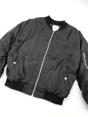 GYDA ジェイダ MA-1 長袖 ブルゾン ジャケット sizeF/黒 ◆■レディース