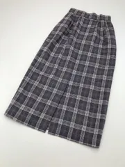 新品訳あり■FREE'S MART フリーズマート チェック タイト ロング ナロー スカート sizeF/パープルベース  ◇■レディース