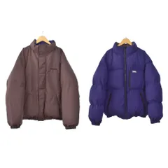 エクストララージ X-LARGE リバーシブル ダウンジャケット M 茶 ブラウン 青 ブルー 101224021011