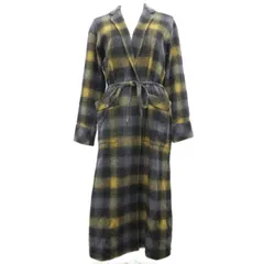 ジャーナルスタンダード JOURNAL STANDARD ガウンコート ジャケット チェック ウール アンゴラ混 ロング カーディガン 黄 灰 イエロー グレー 系 ■YHS5 1001