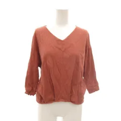 グリーンレーベルリラクシング ユナイテッドアローズ カットソー Vネック 7分袖 ピンク ■YHS10 レディース