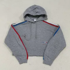 M アディダス オリジナルス トレフォイル クロップド フーディー - 1