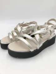 美品 Dhyana. ディアナドット クロスストラップサンダル グラディエーター サンダル size22.5/ゴールド ■■◎レディース