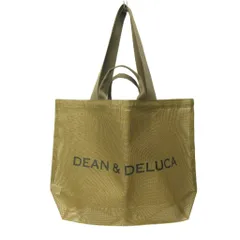 ディーンアンドデルーカ DEAN&DELUCA メッシュ トートバッグ カーキ L