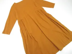 ichi イチ コットンリネン平織り ワンピース キャメル ■◇◎レディース