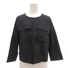 トゥモローランドコレクション TOMORROWLAND collection ジャケット リネン混 38 ネイビー /AE ■YHS14