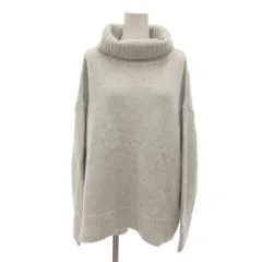 インディヴィ INDIVI ニット セーター タートルネック オーバーサイズ ウール モヘヤ混 水色 ライトブルー /NL ■YHS15