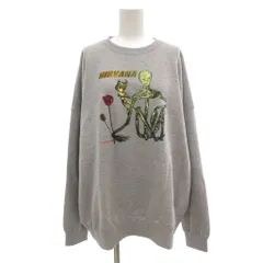グッドロックスピード good rock speed タグ付き NIRVANA スウェット トレーナー F クルーネック 長袖 プリント グレー /AE