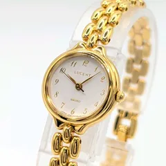 SEIKO Lucent 1F21-0E80 Watch Quartz Ladies Gold Round Y2K 00S Vintage Not Working セイコー ルーセント 時計 クオーツ レディース ラウンド ゴールド ヴィンテージ 不動品