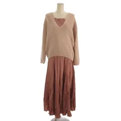 スナイデル SNIDEL アンサンブル セーター キャミワンピース セット ピンク 1 ■TC