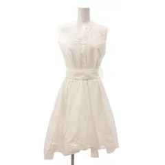 フレイアイディー FRAY I.D タイプライターリボンワンピース ノースリーブ 0 白 ホワイト /YJ ■YHS9