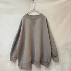 PUAL CE CIN ピュアルセシン 裏起毛 チュニックプルオーバー スウェット グレイッシュベージュ FREE レディース USED