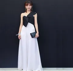 エレガント パーティードレス オールインワン ワイドパンツ 披露