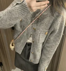 カーディガン 大人 秋冬 エレガント セーター キュート 上品