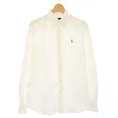 ポロ ラルフローレン POLO RALPH LAUREN シャツ SLIM FIT ポニー 刺繍 長袖 M 白 /TK