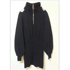 【PAGEBOy】 ページボーイ　カットアウトZIPスウェット　ドッキングワンピース　タイトスカート　サイズ　F カラー　ブラック