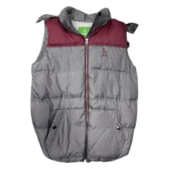 HAZZYS ライトグレー ダックダウン ベスト 95