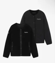 DISCOVERY リバーシブル キルティング フリース ジャケット