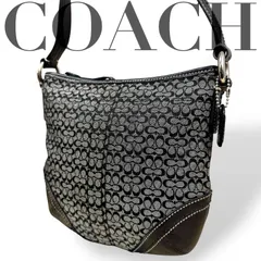 ☆★COACH コーチ★ショルダーバッグ　シグネチャー　ブラック　斜め掛け　総柄　チャーム　ロゴ　キャンバス　レザー　★♯2218