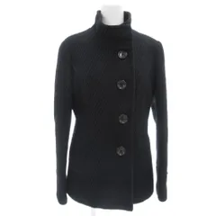 グリーンレーベルリラクシング ユナイテッドアローズ green label relaxing ジャケット ウール 40 黒 ブラック 長袖 スタンドカラー  /RG ■YHS13