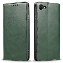 【在庫セール】iPhone SE ケース 第2世代 第3世代 iphone8/7 ケース 手帳型 スマホケース 携帯カバー PUレザー カード収納ケース マグネット式 スタンド機能アイフォンse 4.7インチ対応 360度保護 PinLiSheng (ダークグ