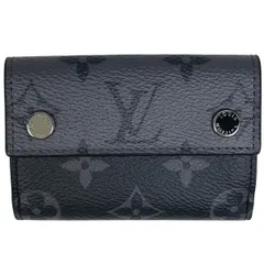 ルイ・ヴィトン Louis Vuitton ディスカバリー コンパクト ウォレット 札入れ 小銭入れ 三つ折り財布 モノグラムエクリプス ノワール(ブラック) M45417 メンズ 【中古】