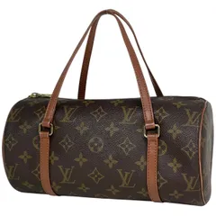 ルイ・ヴィトン Louis Vuitton パピヨン26 筒型 旧旧型 ハンドバッグ モノグラム ブラウン M51366 レディース 【中古】